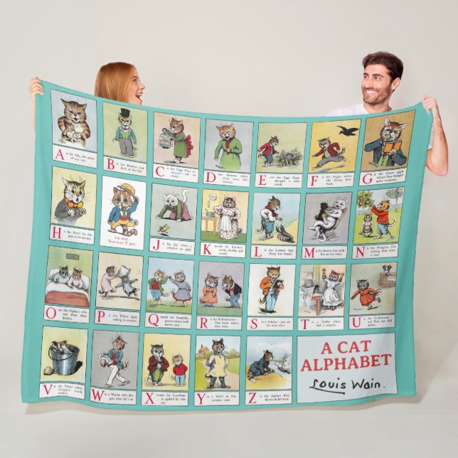 Manta Polar Alphabet Cat, Louis Wain (In situ)