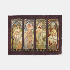 Manta Polar Alphonse Mucha, los tiempos del día