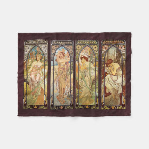 Manta Polar Alphonse Mucha, los tiempos del día