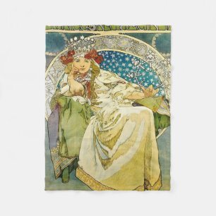 Manta Polar Alphonse Mucha Princess Hyacinth