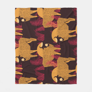 Manta Polar Alta Grasa de Bison: Patrón de campo.