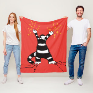 Manta Polar Alto voltaje eléctrico divertido del carácter del