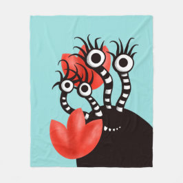 Manta Polar Alucinante Con Cuatro Niños De Tulipanes Abstracto