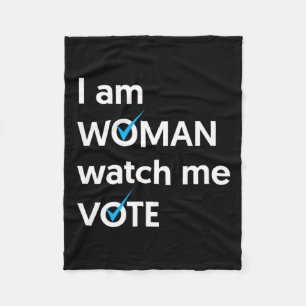 Manta Polar Am Woman Watch Me Vota 2024 Blue Wave Vote