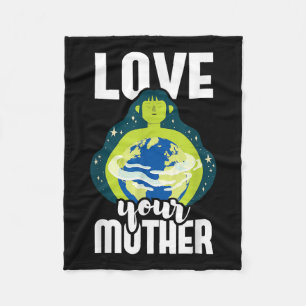 Manta Polar Ama a tu Madre Protección Ambiental Día de la Tier