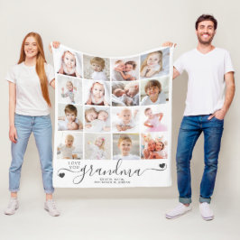 Manta Polar Ama manuscrita personalizada Abuela 16 Foto