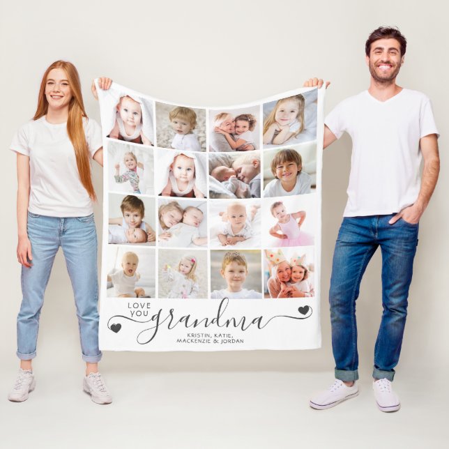 Manta Polar Ama manuscrita personalizada Abuela 16 Foto (In situ)