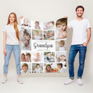 Manta Polar Ama manuscrita personalizada Abuelo 15 Foto