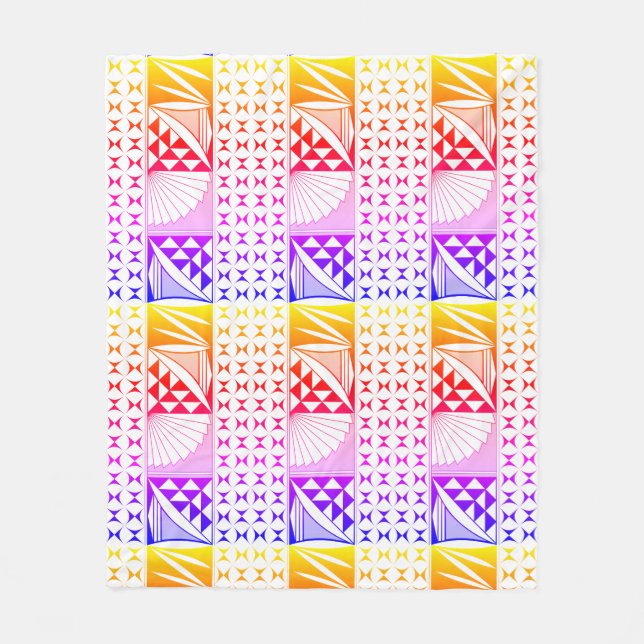 Manta Polar Amanecer nativo del suroeste en arcoiris (Anverso)