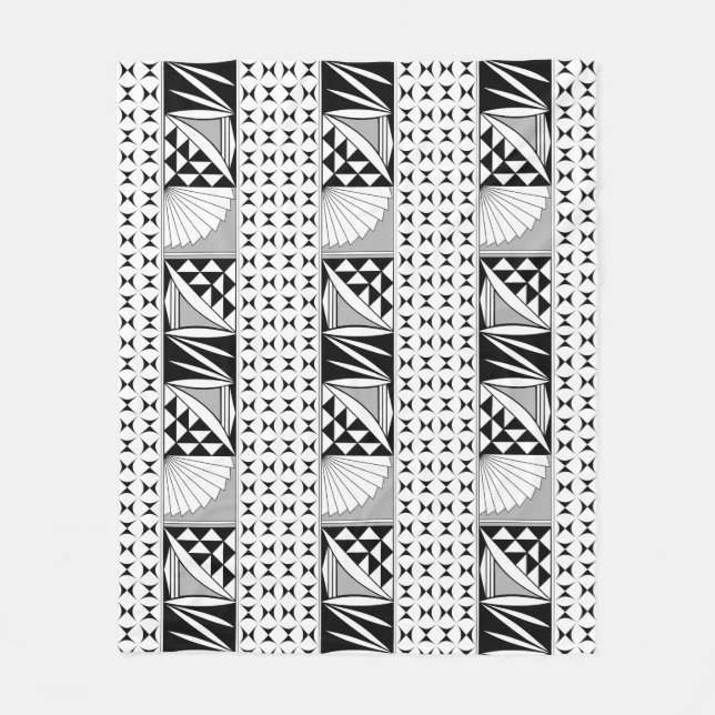 Manta Polar Amanecer nativo del suroeste en gris (Anverso)