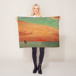 Manta Polar Amanecer sobre el Mar Oriental (arte asiático) (Ta