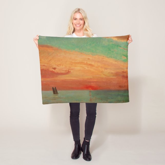 Manta Polar Amanecer sobre el Mar Oriental (arte asiático) (Ta (In situ)