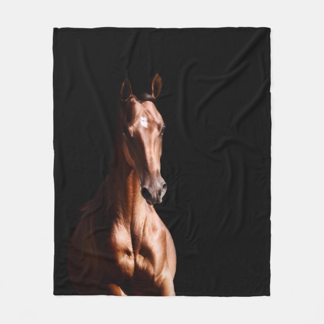 Manta Polar Amante de caballos (Anverso)
