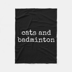 Manta Polar Amante de Gatos y Bádminton Divertido Dueño de Gat