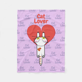 Manta Polar Amante de los gatos