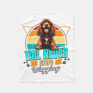 Manta Polar Amante del Spaniel Inglés Divertido Spaniel Inglés