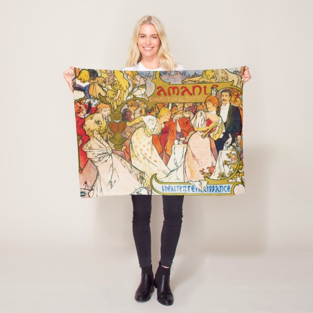 Manta Polar Amantes, Alphonse Mucha (In situ)