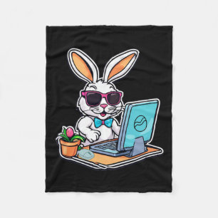 Manta Polar Amantes de los videojuegos de Easter Bunny Compute