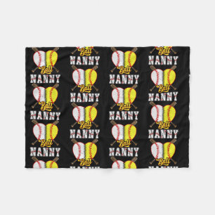 Manta Polar Amantes del Ball Nanny Softball Baseball Funny