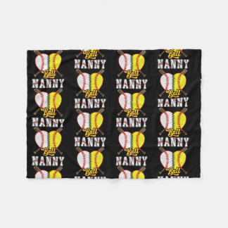 Manta Polar Amantes del Ball Nanny Softball Baseball Funny