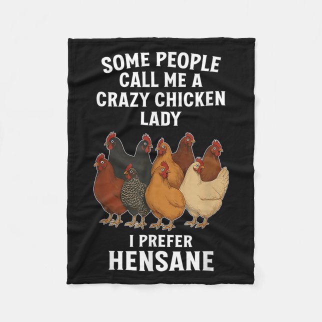 Manta Polar Amantes del pollo, Punny, Hensane (Anverso)