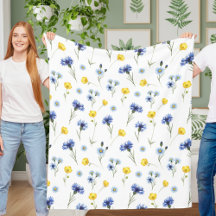 Amapola y aciano de flores silvestres personalizad