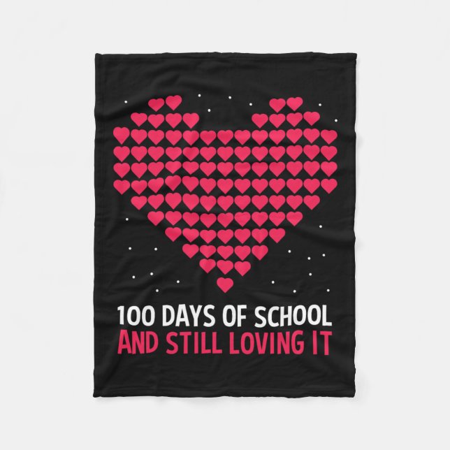Manta Polar Amar 100 Días De Regalo Escolar Para Estudiantes D (Anverso)