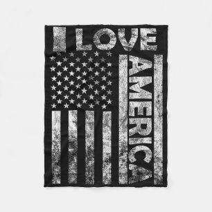 Manta Polar Amar a Estados Unidos Camisa Bandera Estadounidens