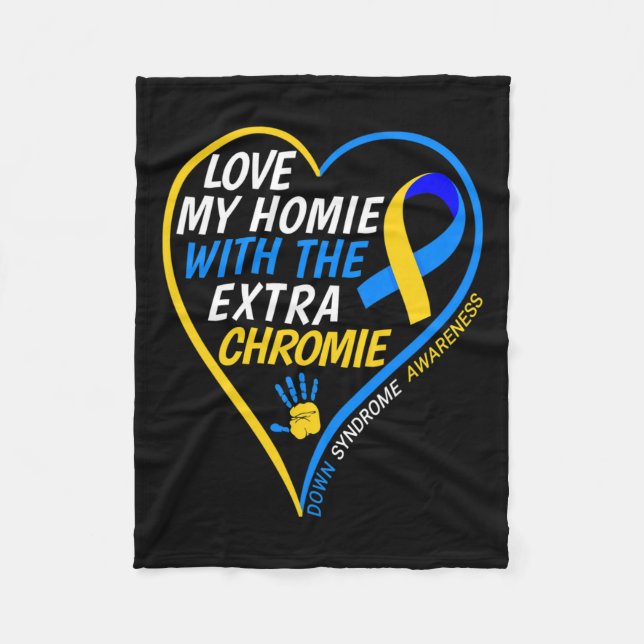 Manta Polar Amar A Mi Homie Con El Síndrome De Caída De Cromio (Anverso)