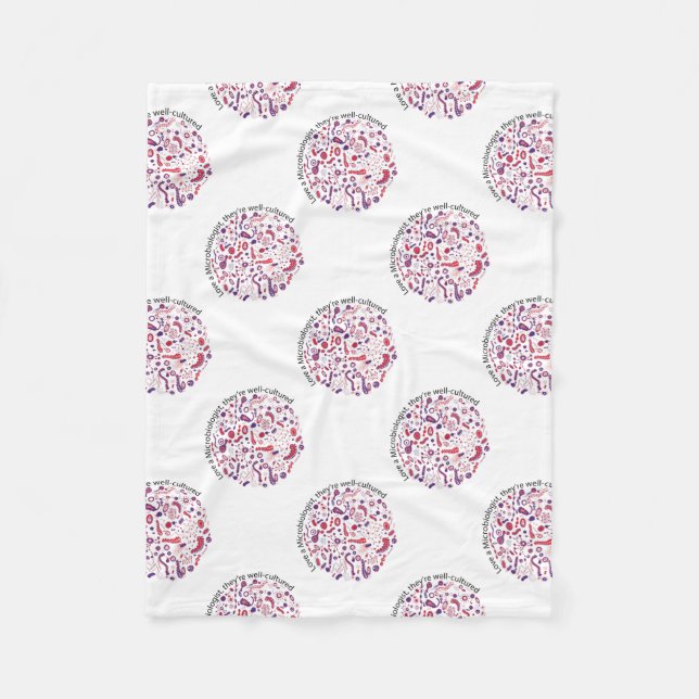 Manta Polar Amar a un microbiólogo (Anverso)