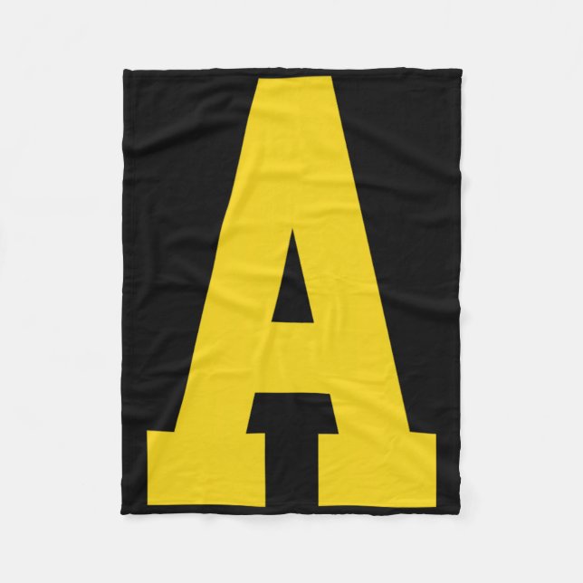 Manta Polar Amarillo a' sobre rojo para Alvin Costume Hallowee (Anverso)