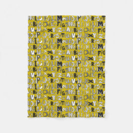 Manta Polar amarillo ABC