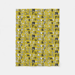 Manta Polar amarillo ABC