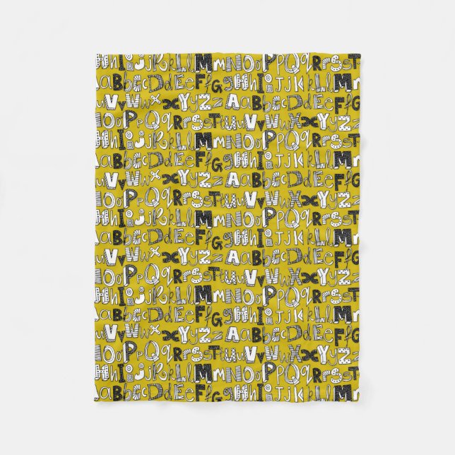 Manta Polar amarillo ABC (Anverso)