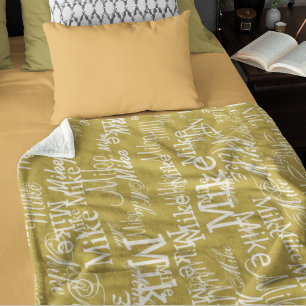 Manta Polar Amarillo claro Marca Allover Ocher Amarillo