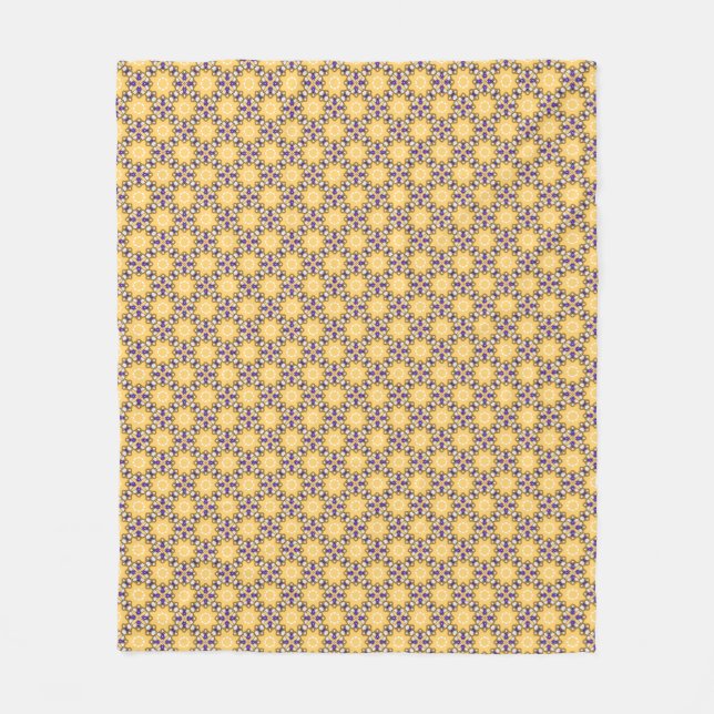 Manta Polar Amarillo y púrpura (Anverso)