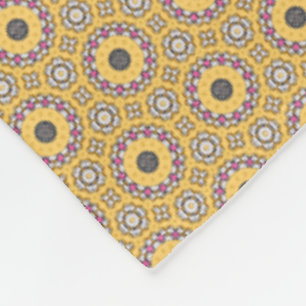 Manta Polar Amarillo y Rosa