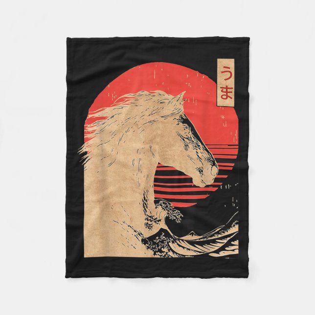 Manta Polar Amazing Chinese Year Of The Horse Japanese New Yea (Anverso)