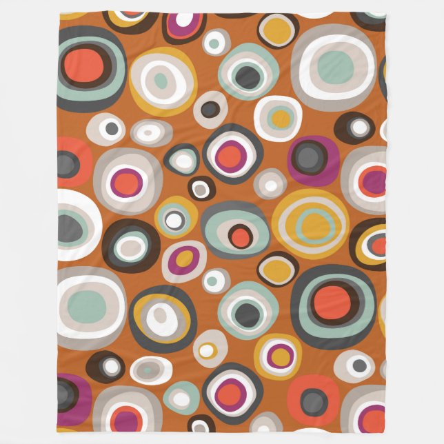 Manta Polar ámbar del punto del boho de Véneto (Anverso)