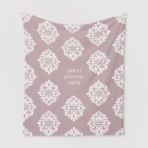 Manta Polar Ambiencia Damask Tuscany Pink