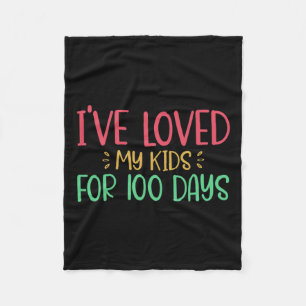 Manta Polar Amé A Mis Hijos Por 100 Días De Enseñanza 100 Días