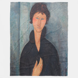 Manta Polar Amedeo Modigliani - Mujer con ojos azules