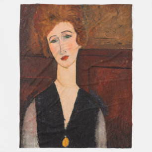 Manta Polar Amedeo Modigliani - Retrato de una mujer