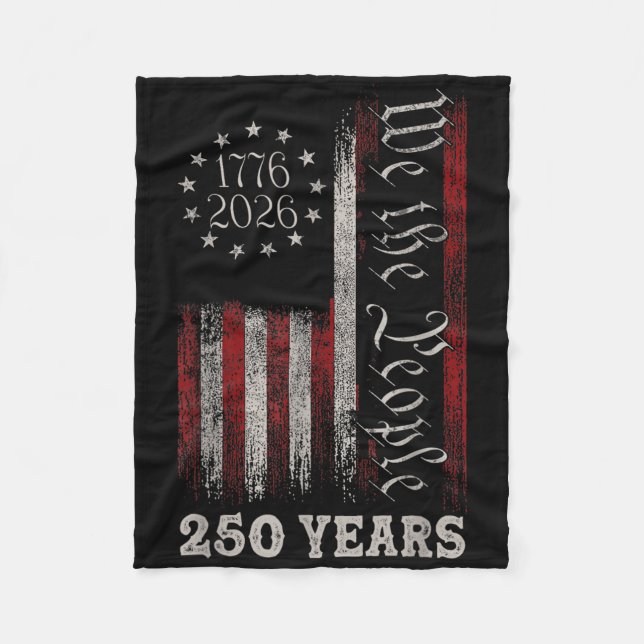 Manta Polar America 250th Birthday Us Flag 250 Years We The Pe (Anverso)