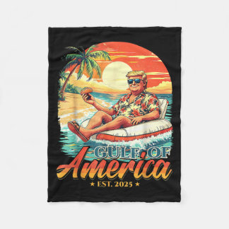 Manta Polar América Golfo Trump 2024 Retro Beach Estados Unido