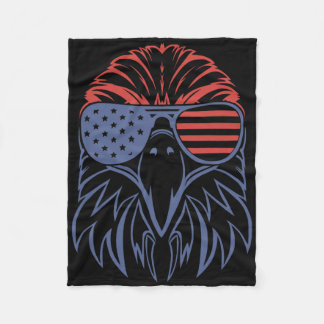 Manta Polar American Bald Eagle Usa Flag 4th Of July Eagle Usa