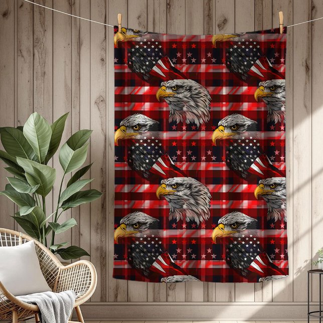 Manta Polar American Eagle Blanket Stars & Stripes for July 4 (American Eagle Blanket Stars & Stripes for July 4)