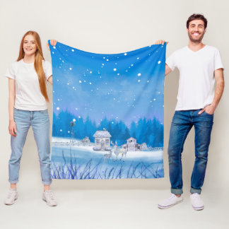 Manta Polar American Farm Signature Fleece Blanket