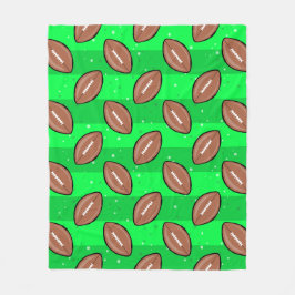 Manta Polar American Football Balls - Pattern on Green