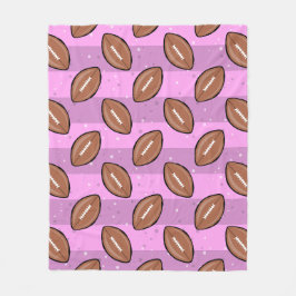 Manta Polar American Football Balls - Pattern on Pink 